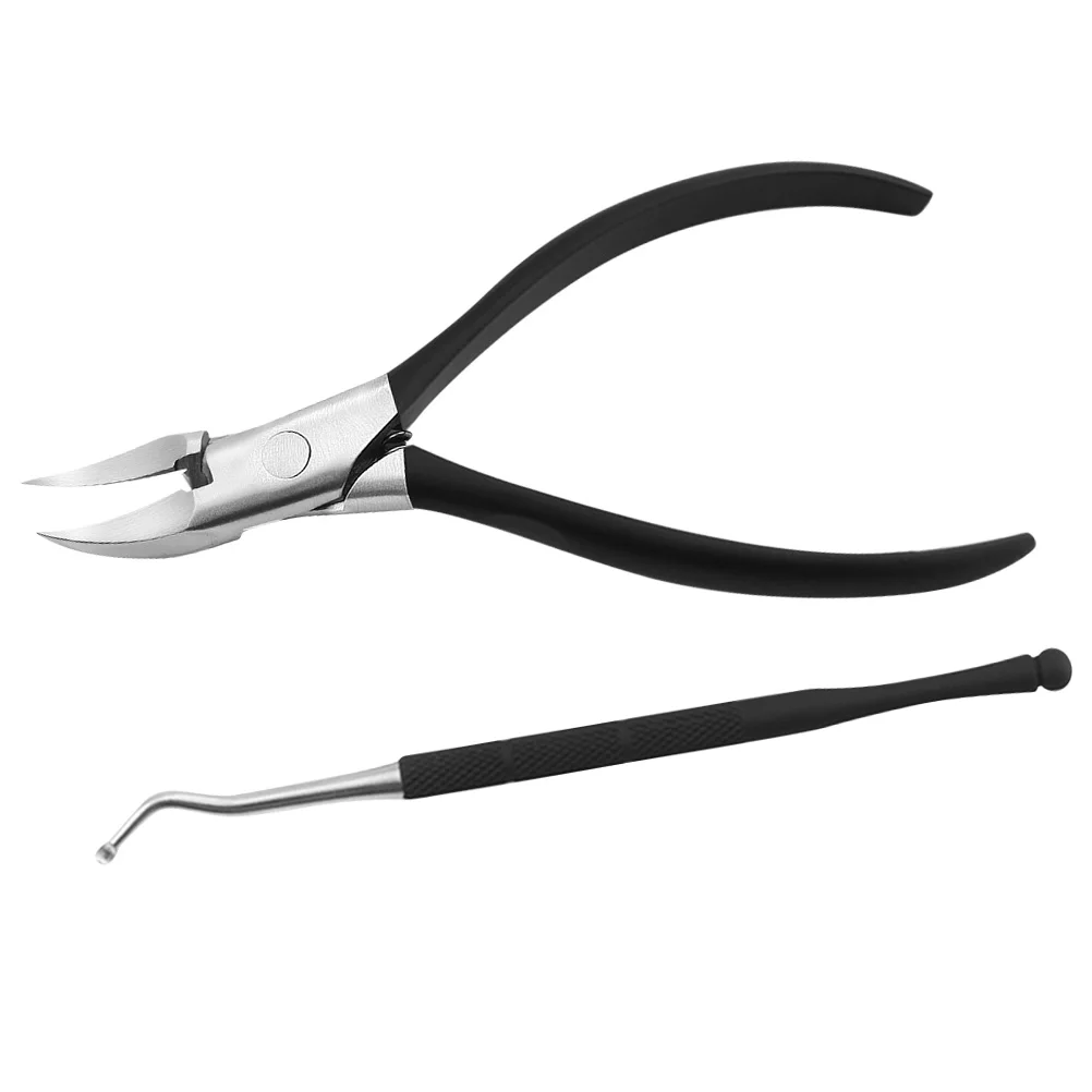 1 conjunto de cortador de unhas, kit de aliciamento de unhas, durável, portátil, conjunto de manicure, preto, cortador de unhas