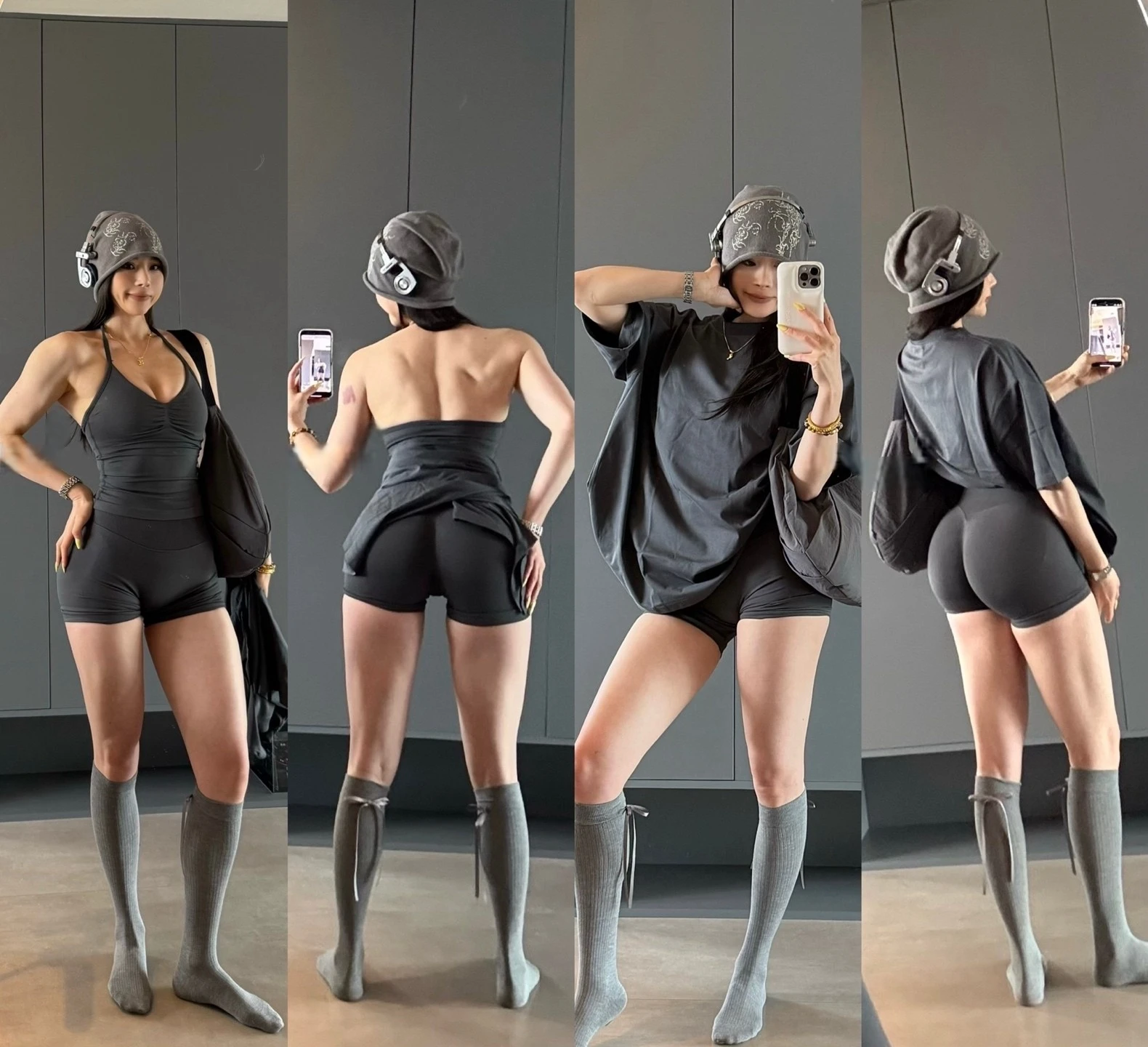 NO LOGO Damen Longline Strappy Rückenfreies Gym Top Scrunch Workout Open Back BH Tank Top für Laufen Yoga Shirt – Detail 7