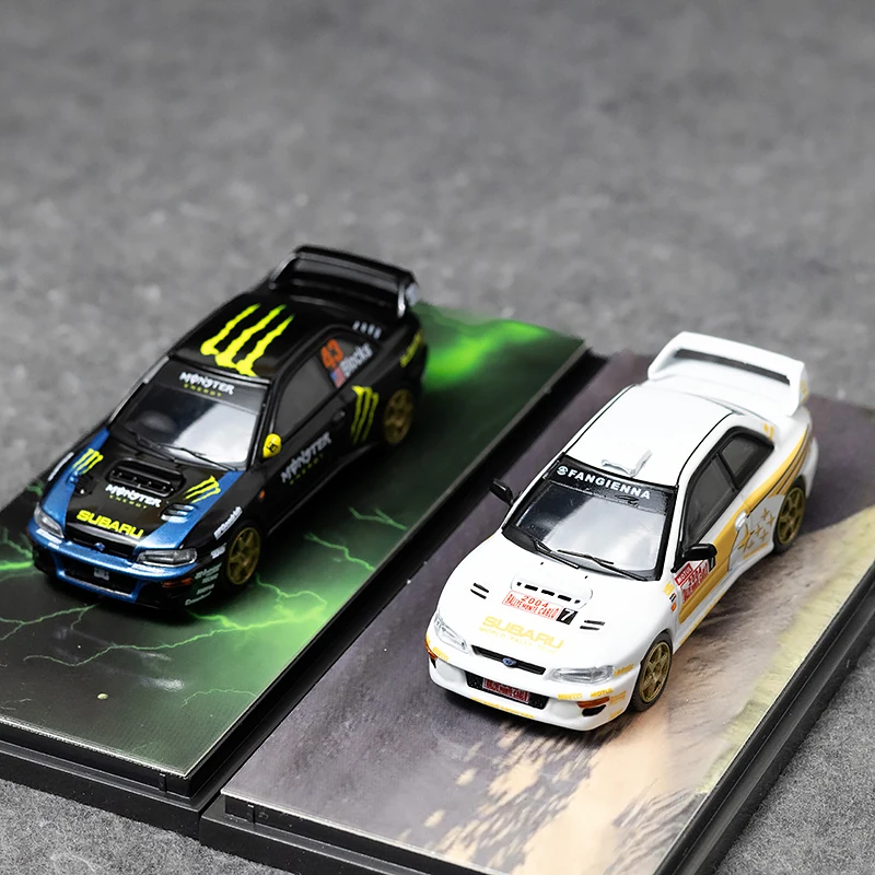 

Прекрасные работы 1:64 Impreza WRC Rally, легкосплавный автомобиль, литье под давлением и игрушечные транспортные средства, модель автомобиля, миниатюрная масштабная модель автомобиля, игрушки для детей