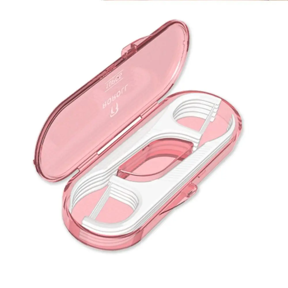 

10 Pcs/box Dustproof Floss Toothpick Set Mini Oral Cleaning Teeth Floss Storage Box Plastic Toothpicks Organizer