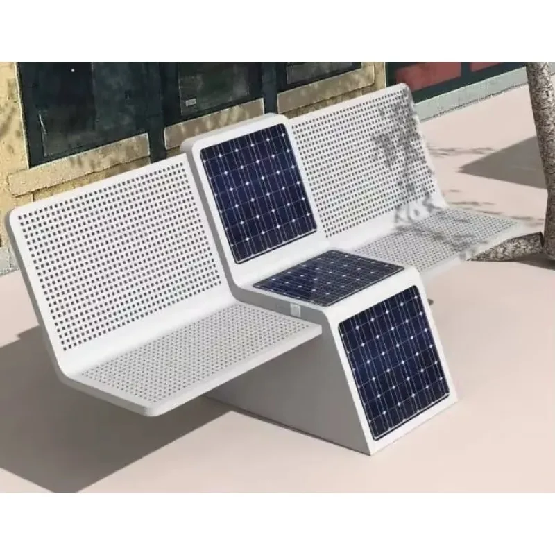 

Outdoor Smart Seat Panel Wifi Public Park Solar Bench