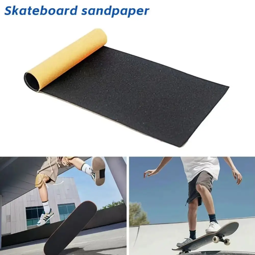 81x21cm Skateboard Sandpaper Self-Adhesive Wear-Resistant Skateboard Anti-slip Stickers Bubble Free Waterproof