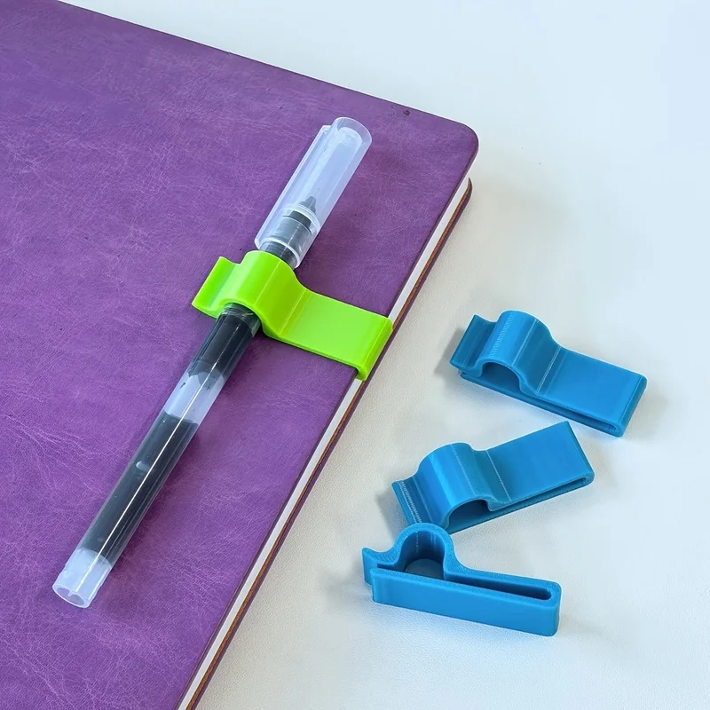 3pcs Multifunctional notebook organizer with pen clip，Used to secure a pen to a notebook，Easy to Carry。