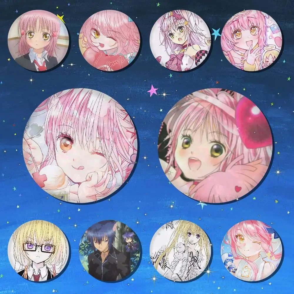 A-S-Shugo C-Chara Anime Round Badges, Brooches, Clothing Accessories, Birthday Gifts, Anime Conventions