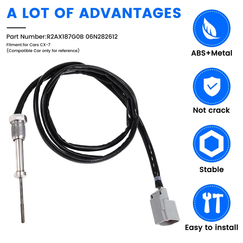 ABTC-R2AX187G0B Sensore di temperatura dei gas di scarico per auto per Mazda CX-7 06N282612