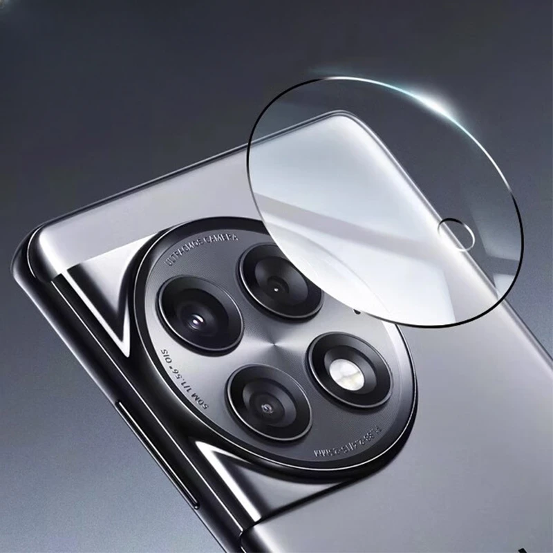 Per OnePlus 12 1 + 12 Película de lente para Oneplus Lente de câmera traseira HD Película protetora de tela de vidro macio para lente