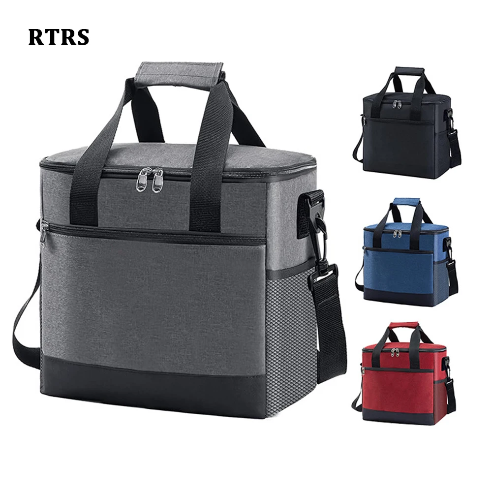 Foldable Soft Cooler Bag with Hard Liner Large Insulated Picnic Lunch Bag Box Cooling Camping Bag for Family Outdoor Activities