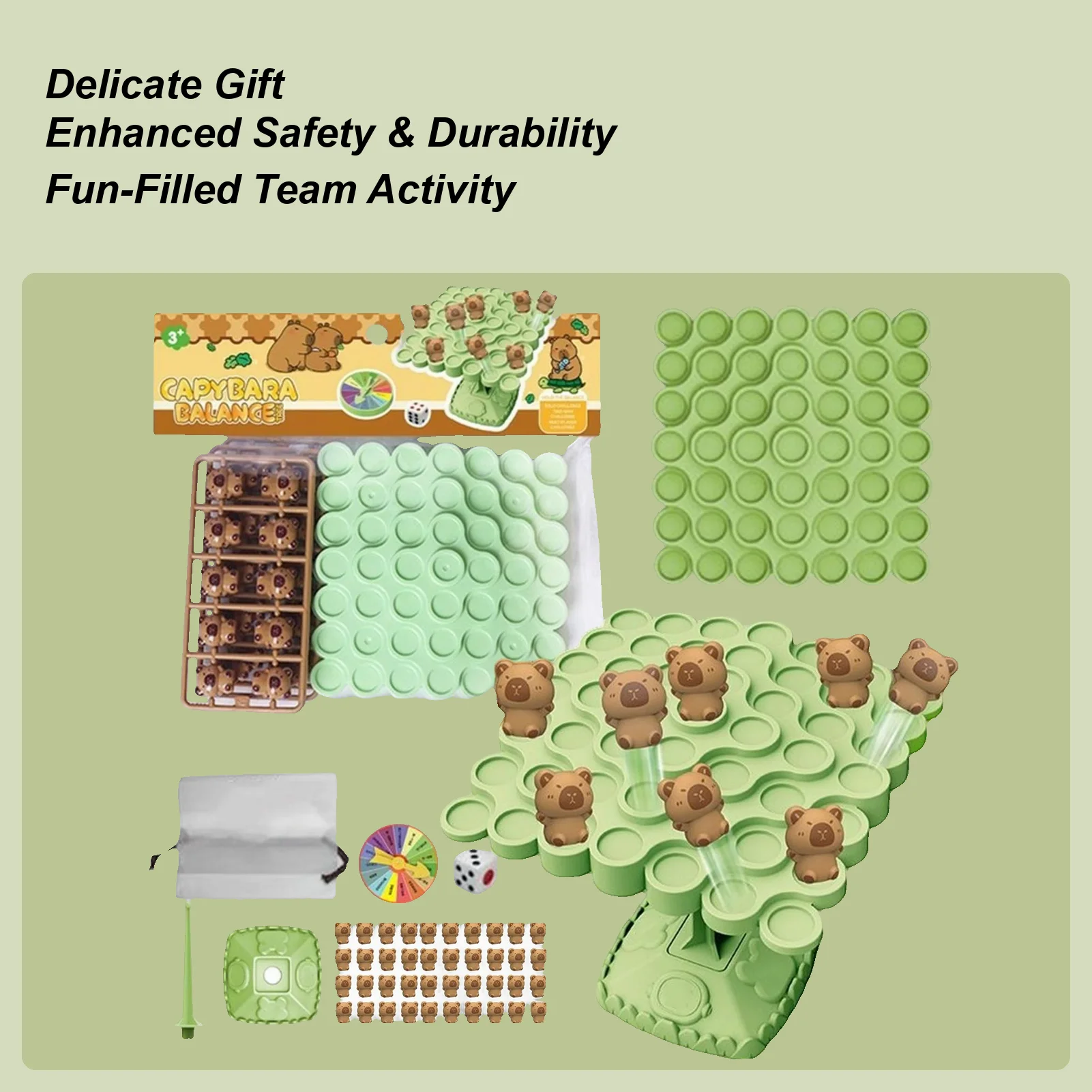 

Balance Game Cartoon Tree Tabletop Puzzle Balance Board Game for Kids Adults Boys Girls Preschool Kindergarten Birthday