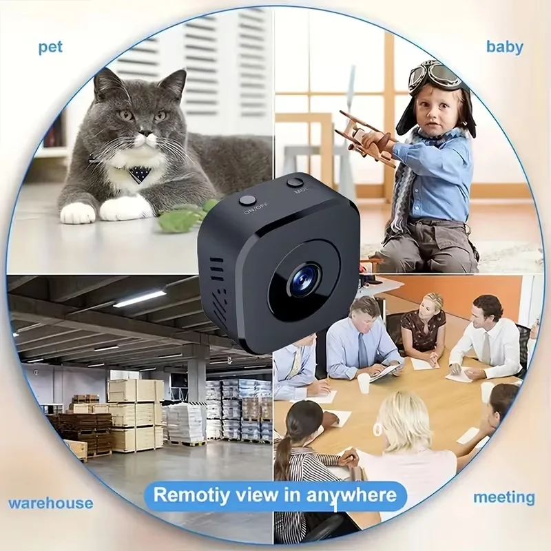 Wireless Security Camera Indoor/Outdoor WiFi Smart Camera with App Control Baby Monitor Night Vision Camcorder IP Audio Video