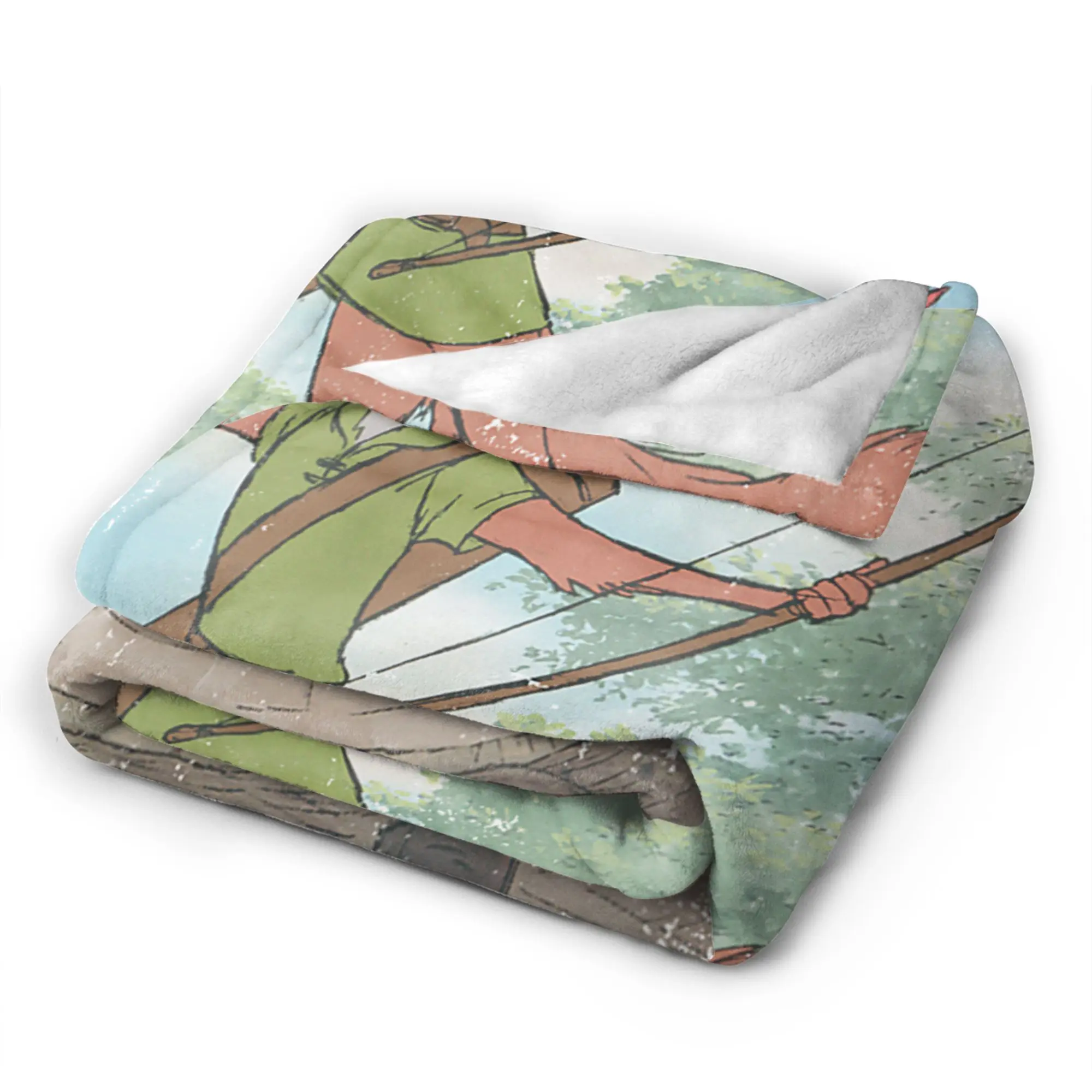 روبن هود فيلم الرماية بطانية الفانيلا الكرتون خفيفة الوزن رمي البطانيات للفراش الأريكة لحاف متعدد الوظائف