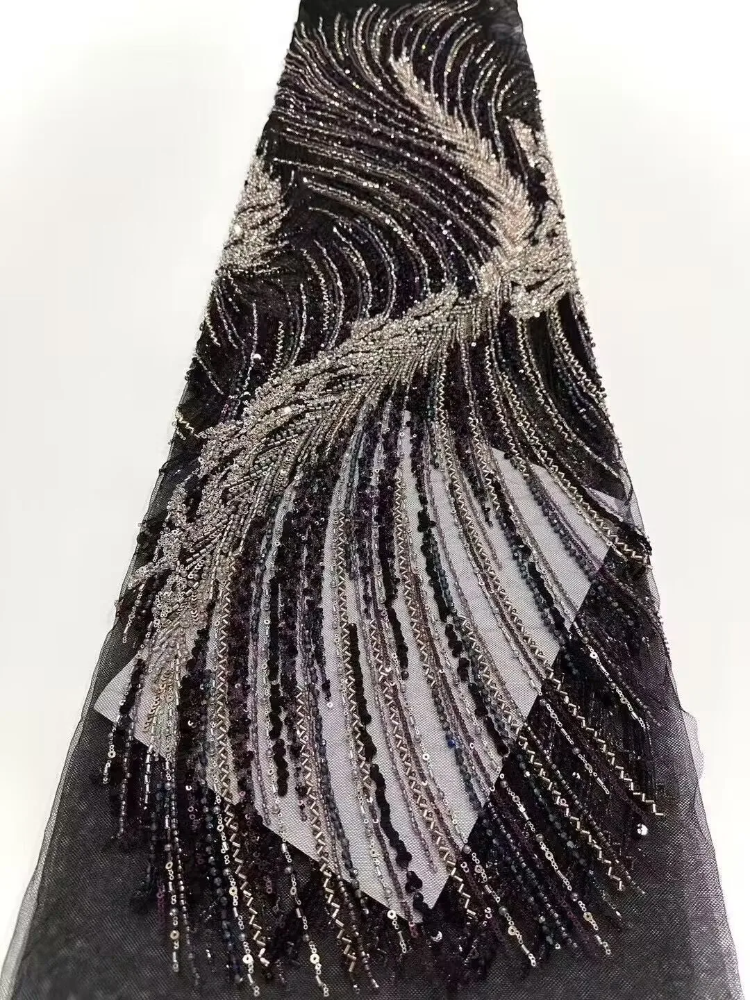 نسيج الدانتيل الأفريقي الترتر مطرز التطريز العريس النيجيري الزفاف عالية الجودة الفرنسية تول أقمشة الدانتيل لحفل الزفاف