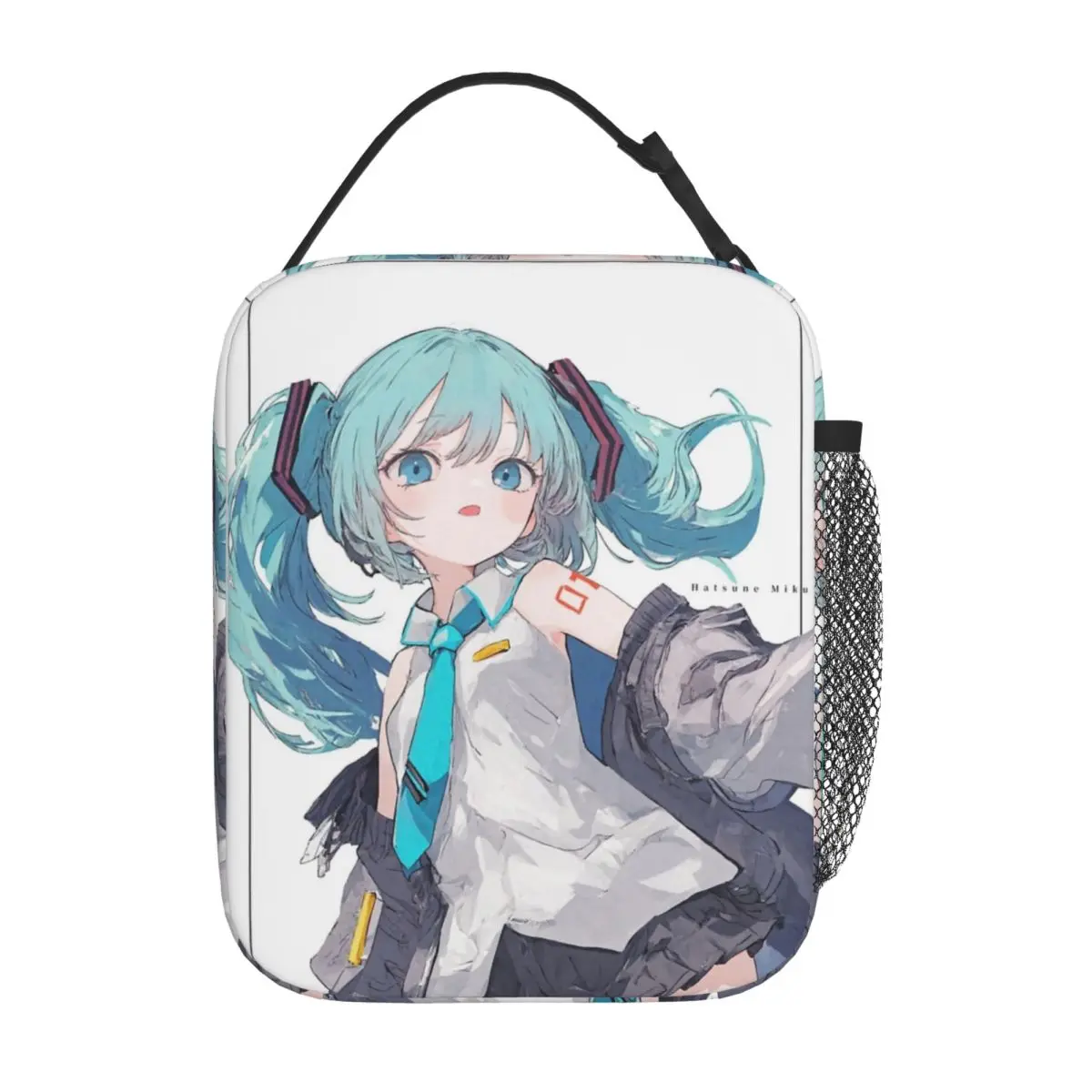 

Kawaii Hatsune Miku Insulated Lunch Bags Large Lunch Container Cooler Bag Tote Lunch Box School Picnic Men Women