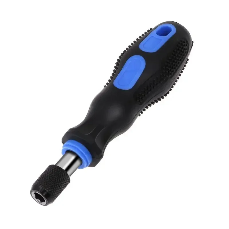 Cacciavite portatile in gomma d'acciaio multifunzione 1/4 "6.35mm cacciavite smontabile antiscivolo con gomma morbida