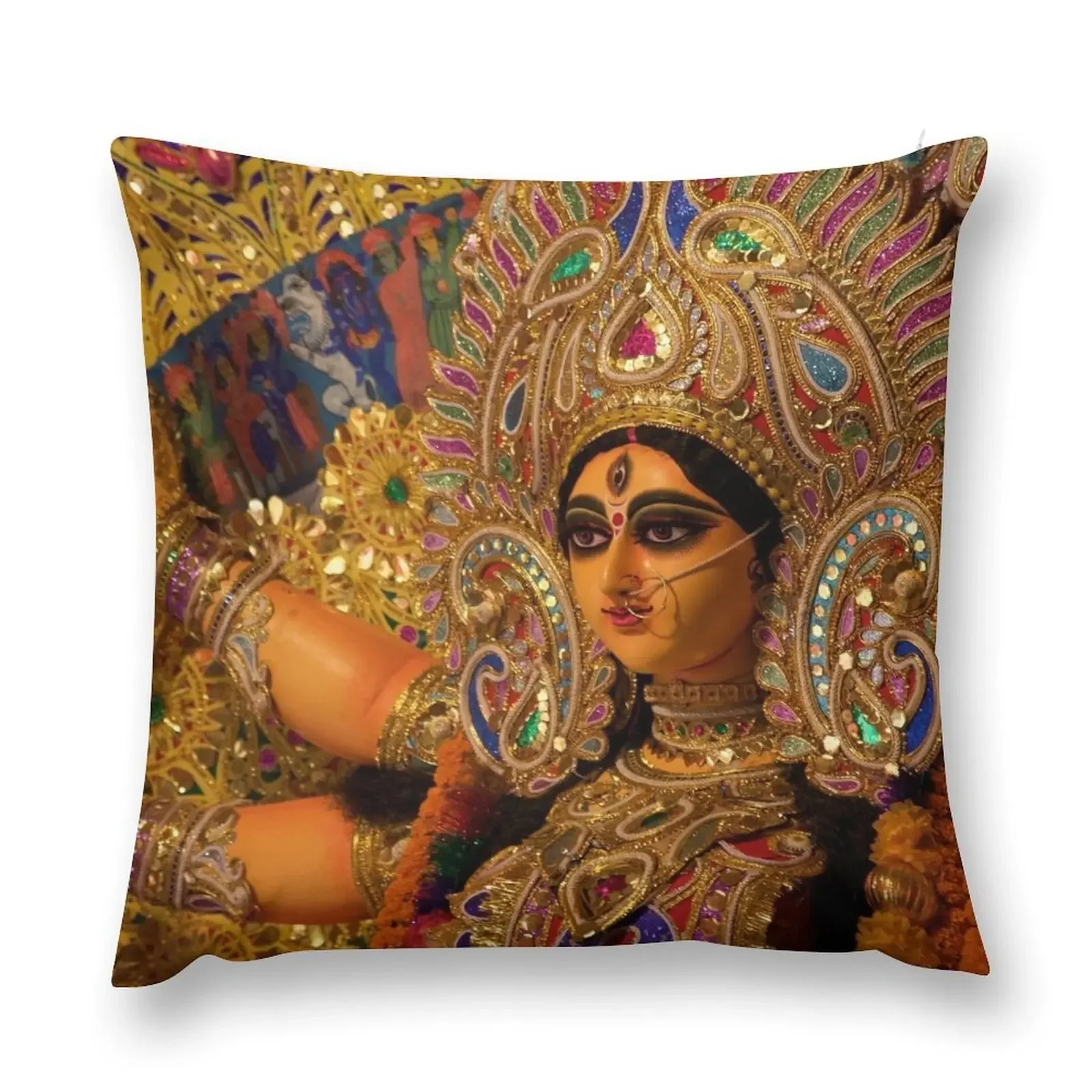 

Indian devi Throw Pillow luxury sofa pillows Sofa Cover Ornamental Pillow Christmas Pillowcase pillow