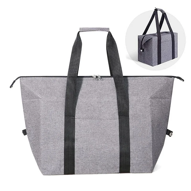 Aluminum foil waterproof insulation bag, large capacity outdoor picnic fresh-keeping ice pack, thickened and easy to carry bag