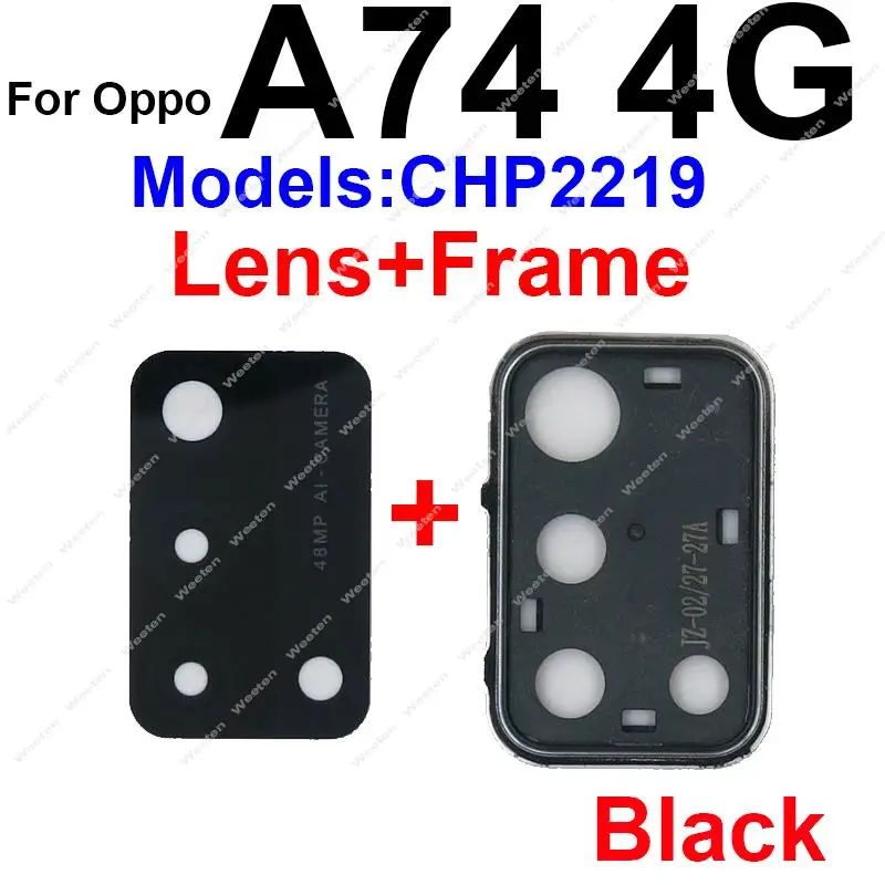 Back Rear Camera Lens Frame For OPPO A71 A74 92S 93S 94 A95 A96 4G 5G Back Camera Lens Cover Holder Parts