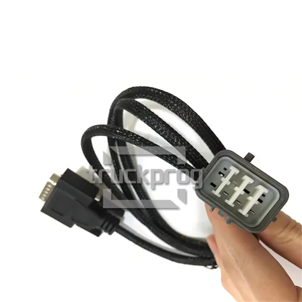 TruckProg  6 Pin Diagnostic Cable for JCB Interface Agricultural Excavator Construction Diagnosis Tool Connector Cable