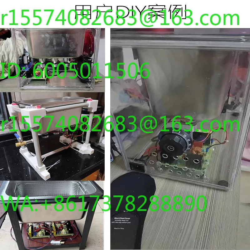 Ultrasonic cleaning machine work in progress Transducer cleaning basin 6.5L  DIY circuit board degreaser laboratory