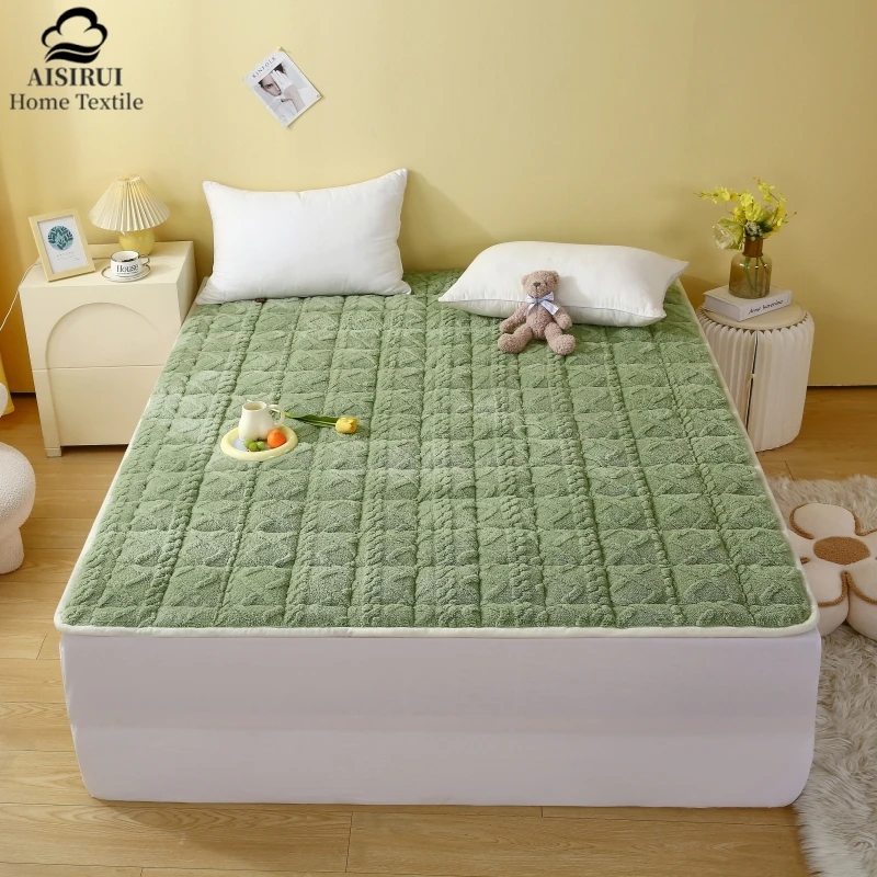 

Coral Fleece Mattress Soft Cushion Home Tatami Mat Student Dormitory Foldable Single Double Bed Sleeping Pad Queen King Size