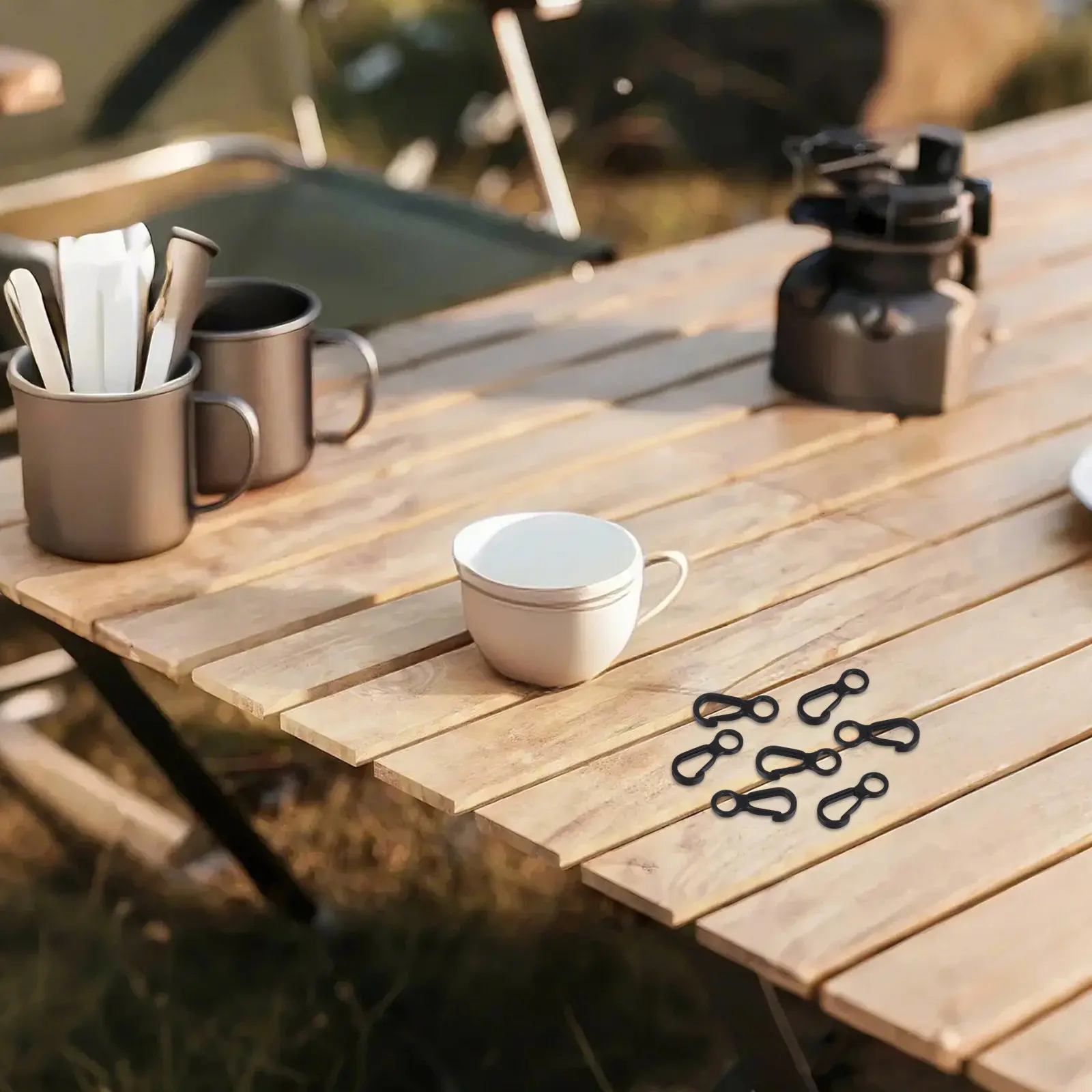 

50 шт. мини-карабинов в форме восьмерки, пластиковые, портативные, сверхпрочные, безопасные зажимы для палаток, рюкзаков, веревок, кемпинга, альпинизма