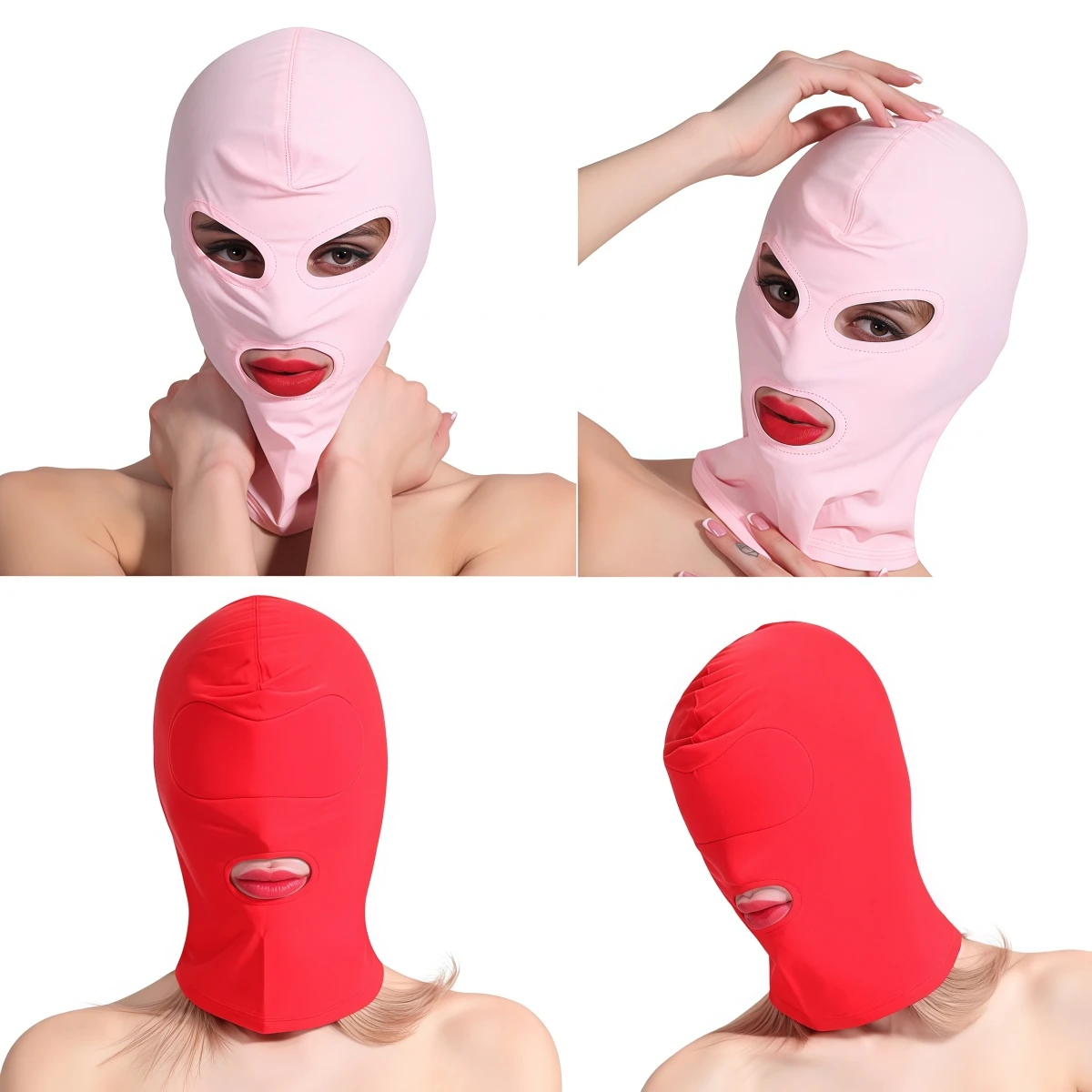 Unisex Full Face Elasticity Balaclava Cap Men Women Mental Cosplay  Party Hat Tactical FaceMask Games Simulate CS Balaclava Cap