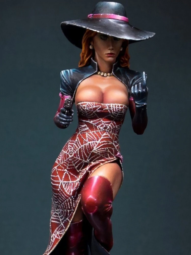 Figurine en résine pour femmes, tenue formelle, Kit de modèle, jouet d'impression 3D non assemblé et non peint, échelle 1/24, 106