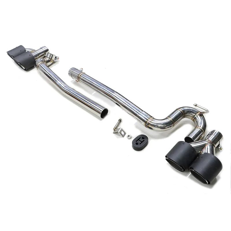 1 Set Weld-On Quad Uitlaatpijpjes VOOR Audi A3 8V 2013-2020 Sedan/Sportback S3 Style Decoratieve Uitlaatpijp Conversie