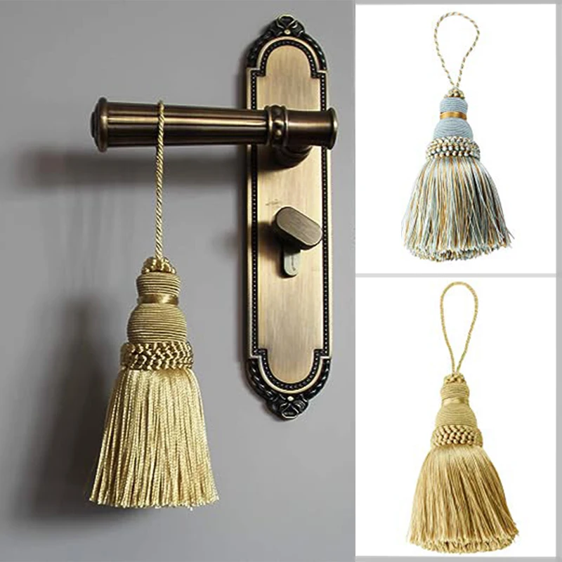 2Pcs lucky tassels Sewing Bang Tassel Trim Garment Decoration Key Tassels for DIY Embellish Curtain Accessories  Hanging Rope