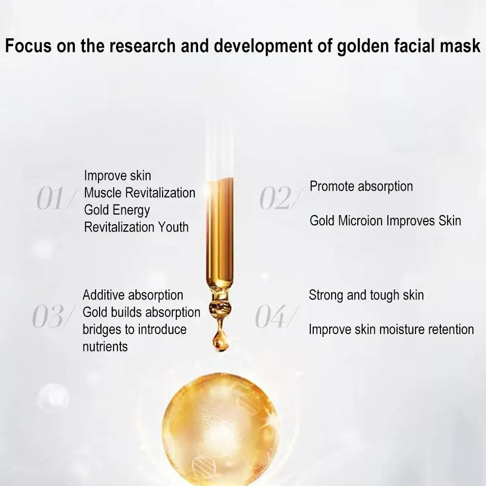 Maschera d'oro al retinolo da 100ml con Peptide di serpente, maschera di fango idratante, sbiancante e antirughe rassodante per la cura della pelle antirughe