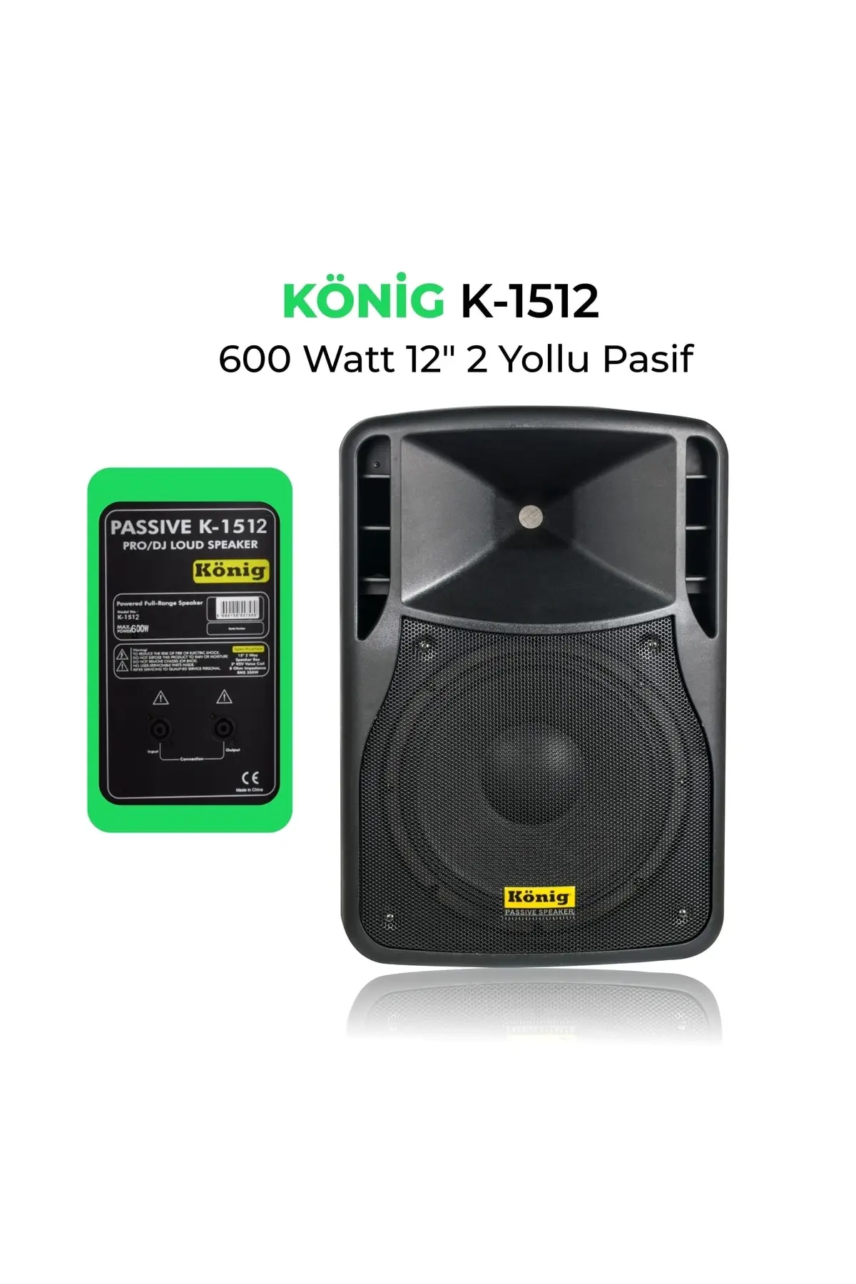 K-1512 Max 600 Watt 30 Cm 2 Way Passive Speaker stage concert speaker