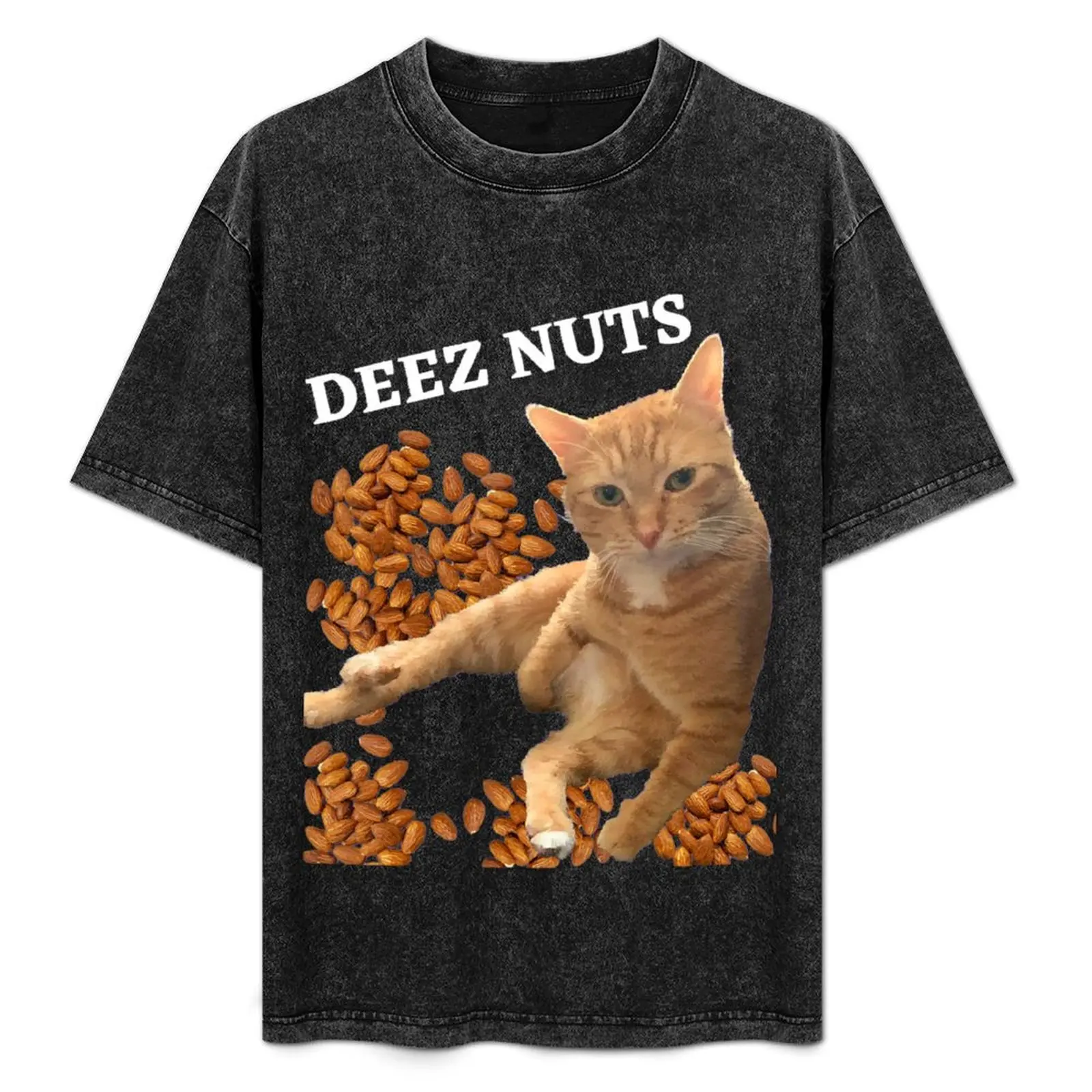 

Funny Cat Deez Nuts Joke T-Shirt man graphic t shirt man t shirt graphic funny t shirts dark humor shirt man designer T-Shirt