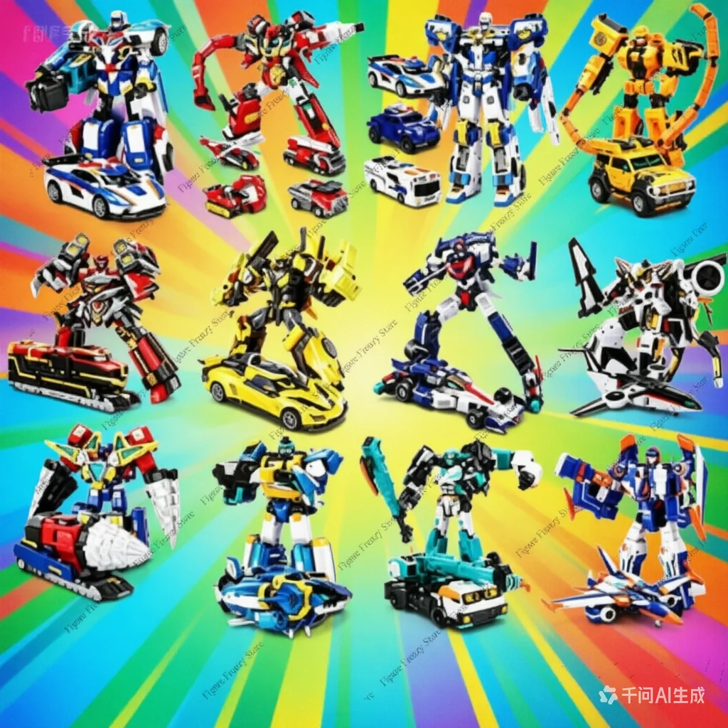 

In Stock: Children's Gift - Transformable Robots with Car Transformation and Combination Abilities