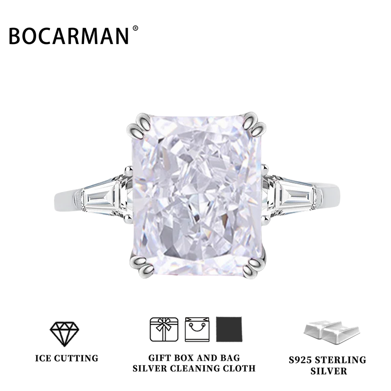 Women's S925 Silver Zircon Wedding Band Ring