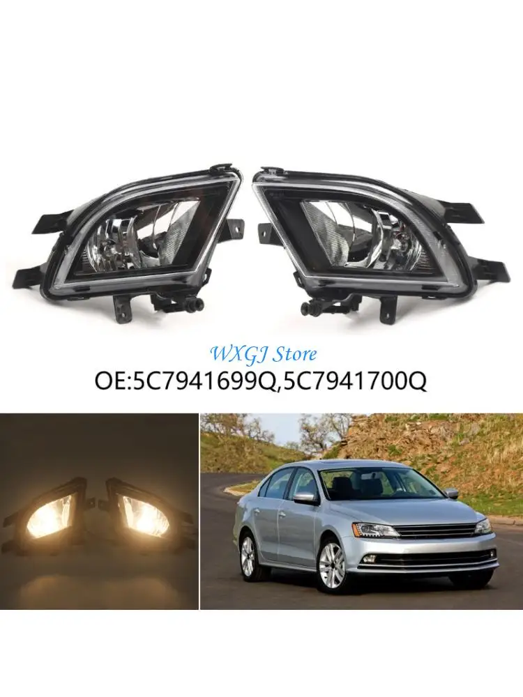 

37JE Left/Right Front Bumper Fog Light 5C7941699Q 5C7941700Q Fog Lamp Replacement
