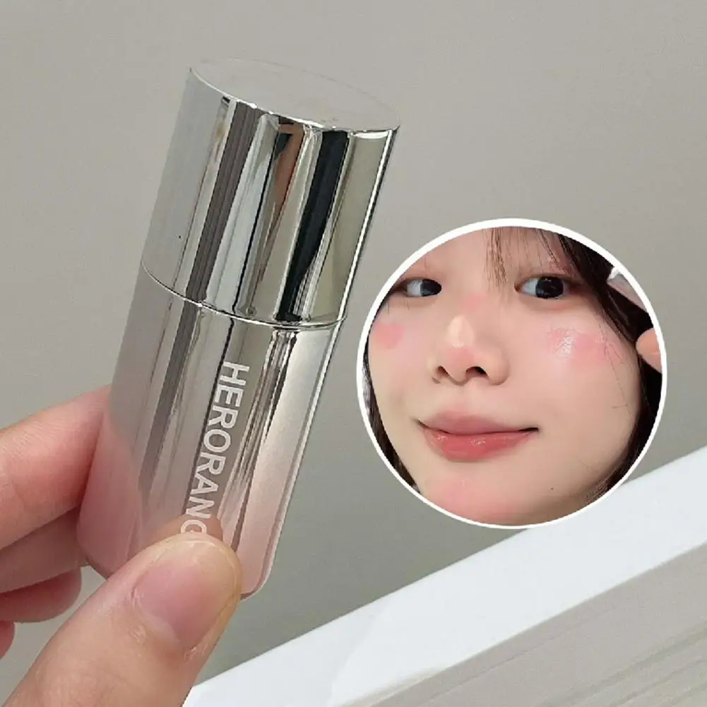 Peach Pink Plush Brush Liquid Blush Cheek Cream Smooth Matte Makeup Velvet Apricot Rouge Colors Orange 5 Blusher Nude C6I4