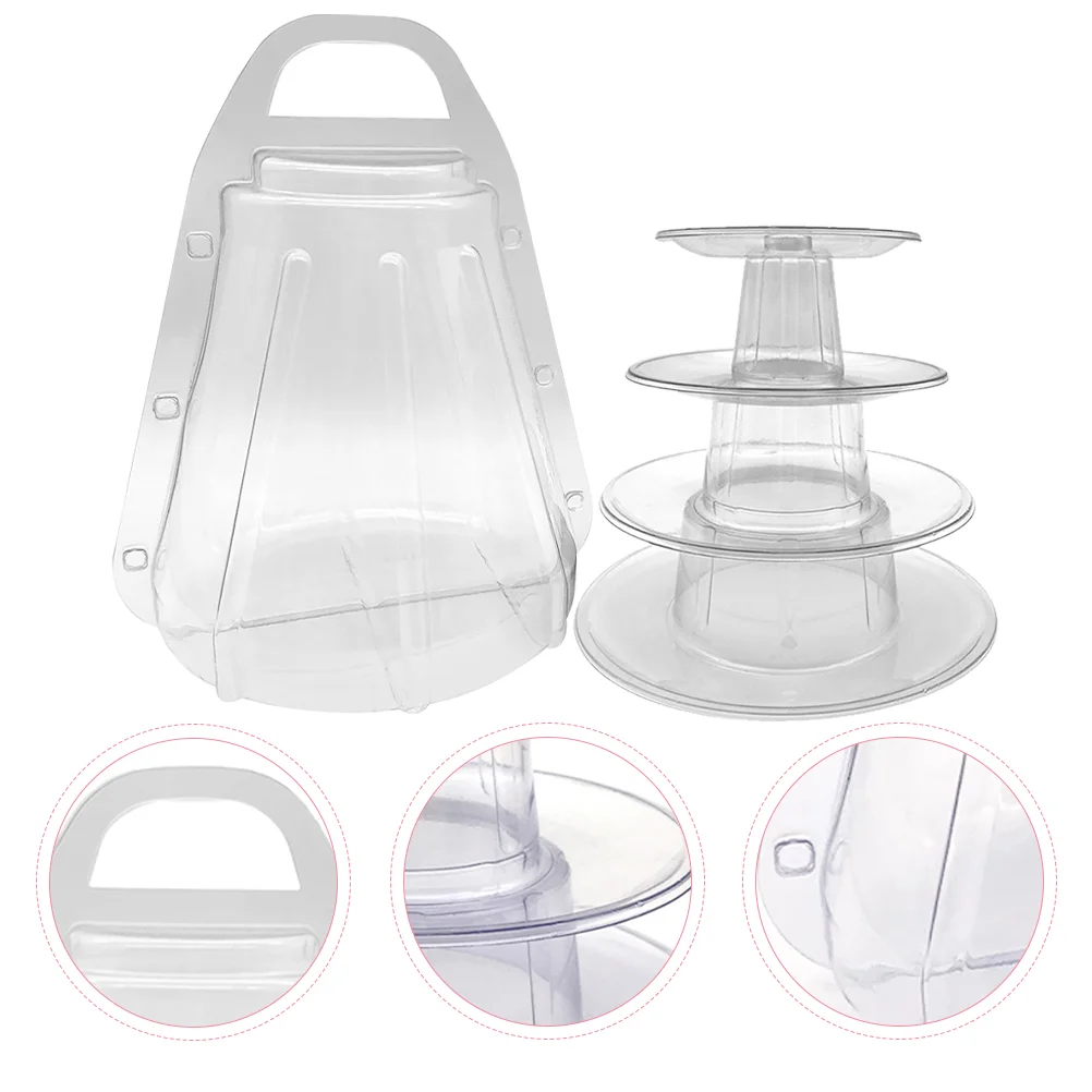 Food Macaron Display Stand Trays Biscuits Container Make up Organizers Storage Sweets