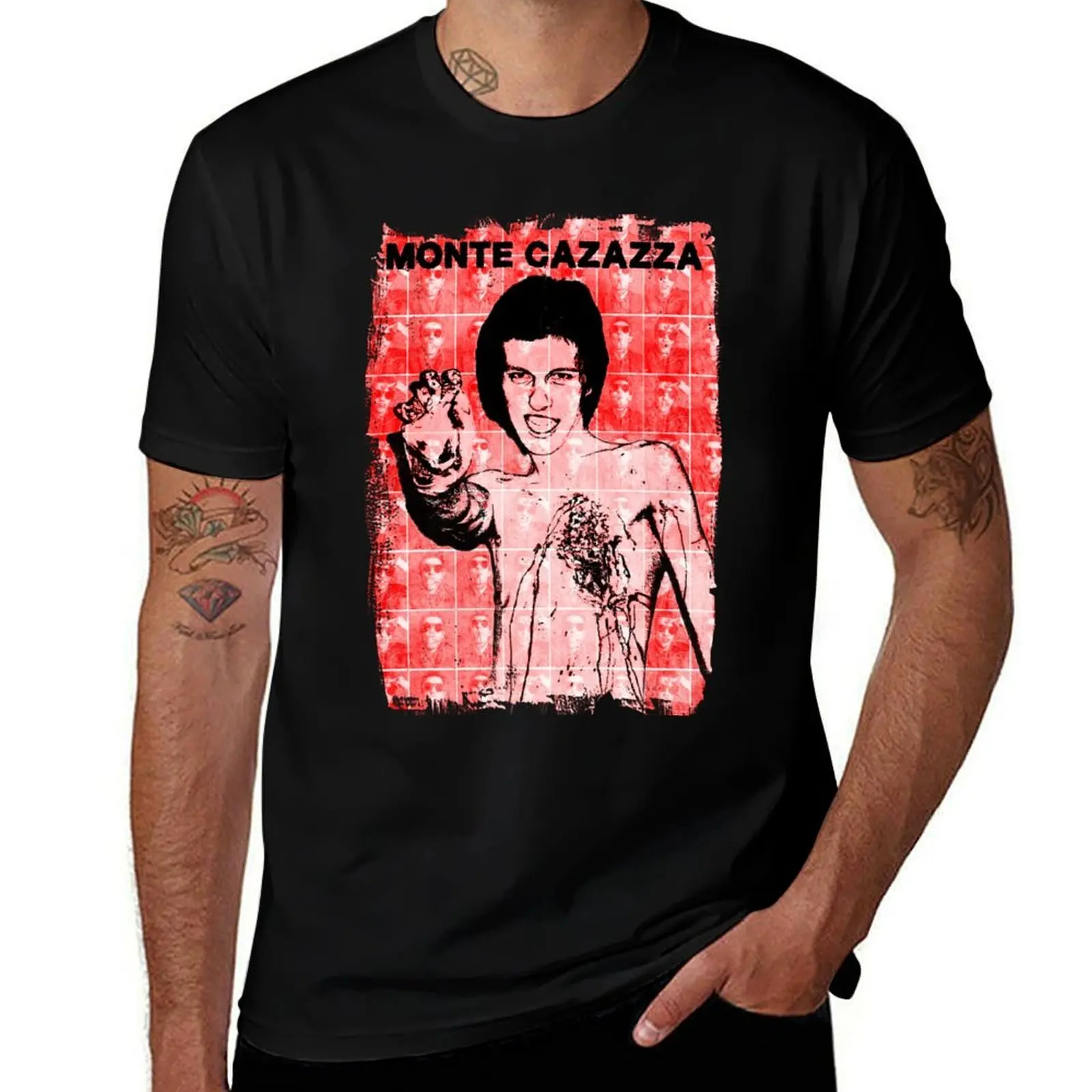 Monte Cazazza T-Shirt Casual Loose Short Sleeve Tee for Men T-Shirt