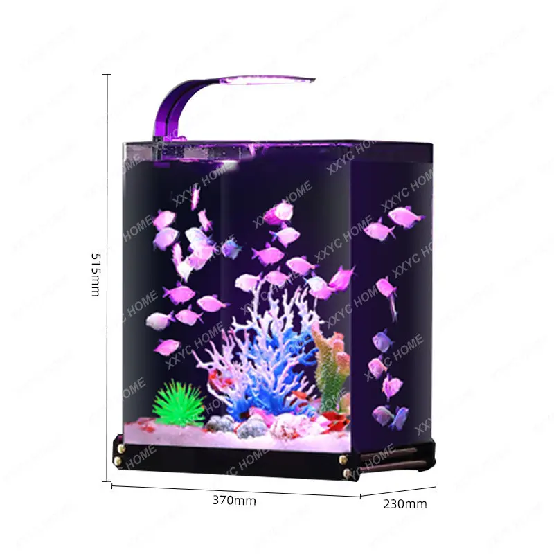 

New Creative Desktop Fish Tank Small Change Water Ecological Fish Globe Table Top Aquarium Turtle Jar aquarium tank aquarium