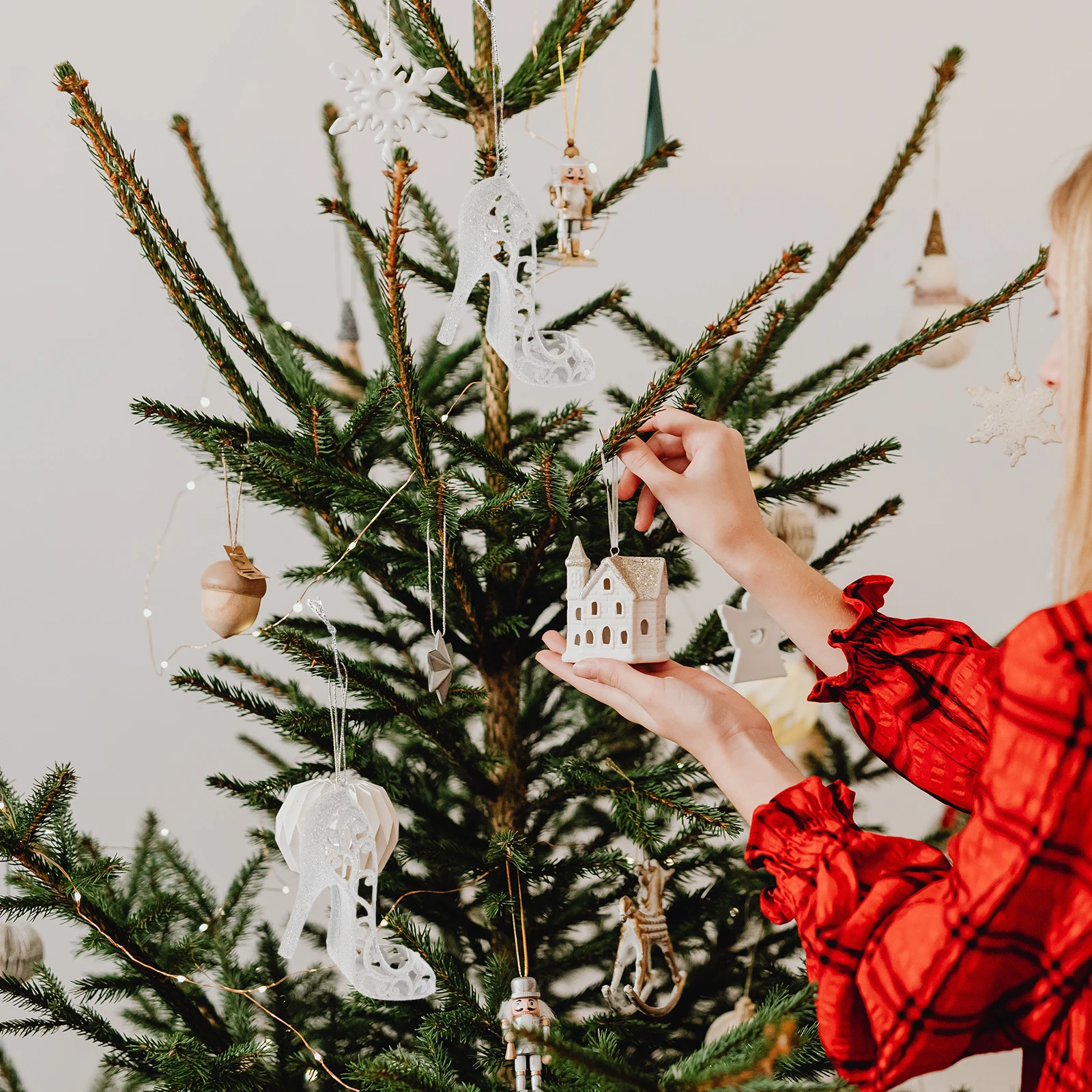 

6Pcs Christmas High Heels Pendants Hanging Xmas Tree Ornaments Party Decorations Gifts Christmas High Heels Pendant