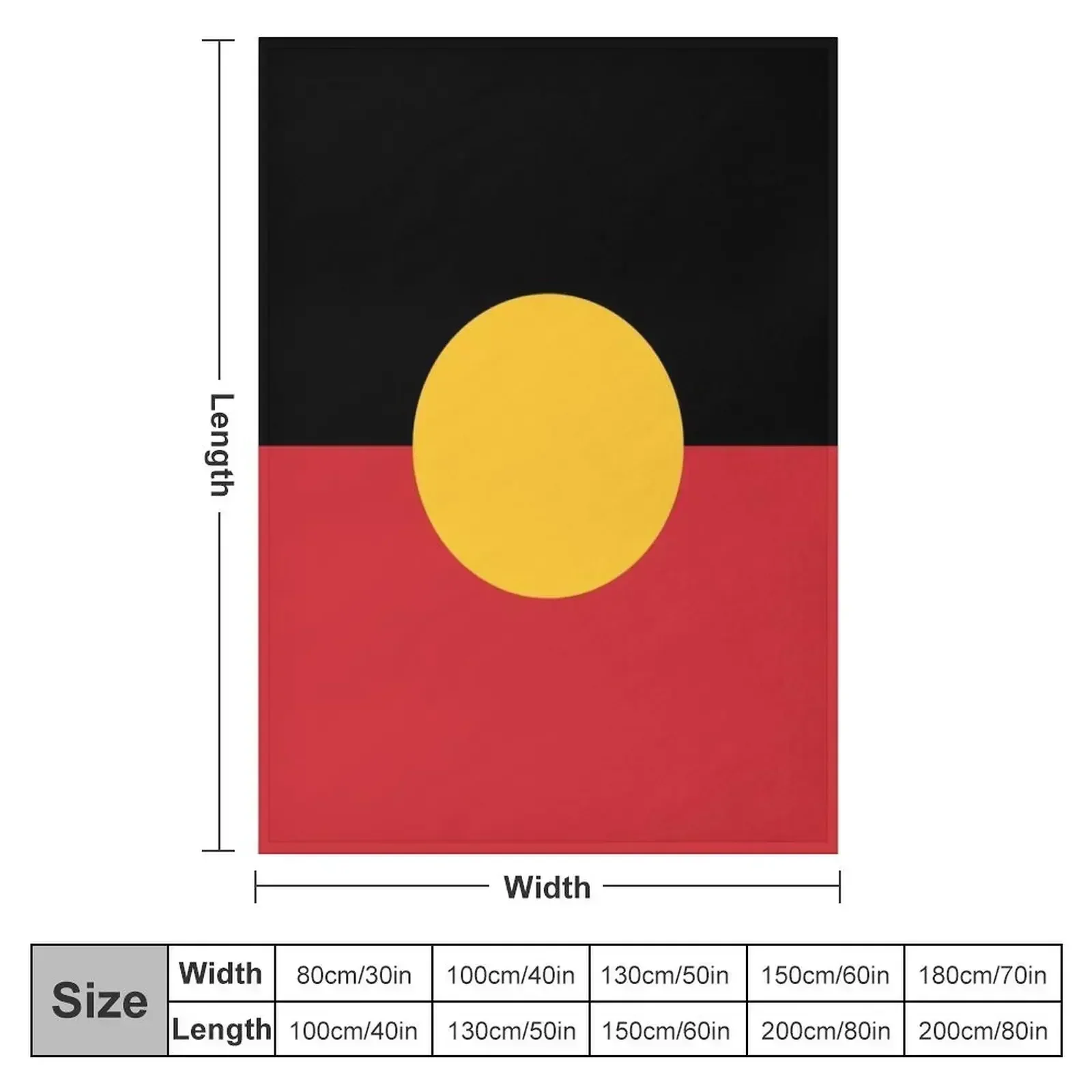 Australian Aboriginal Flag #6 Throw Blanket Decorative Sofa Blankets For Baby Tourist blankets and throws Blankets