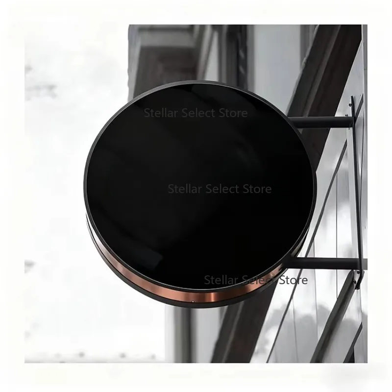 Led Lightbox logo Light Box Sign Acrylic Round Luminous Outdoor Led Advertising Light Box Sign