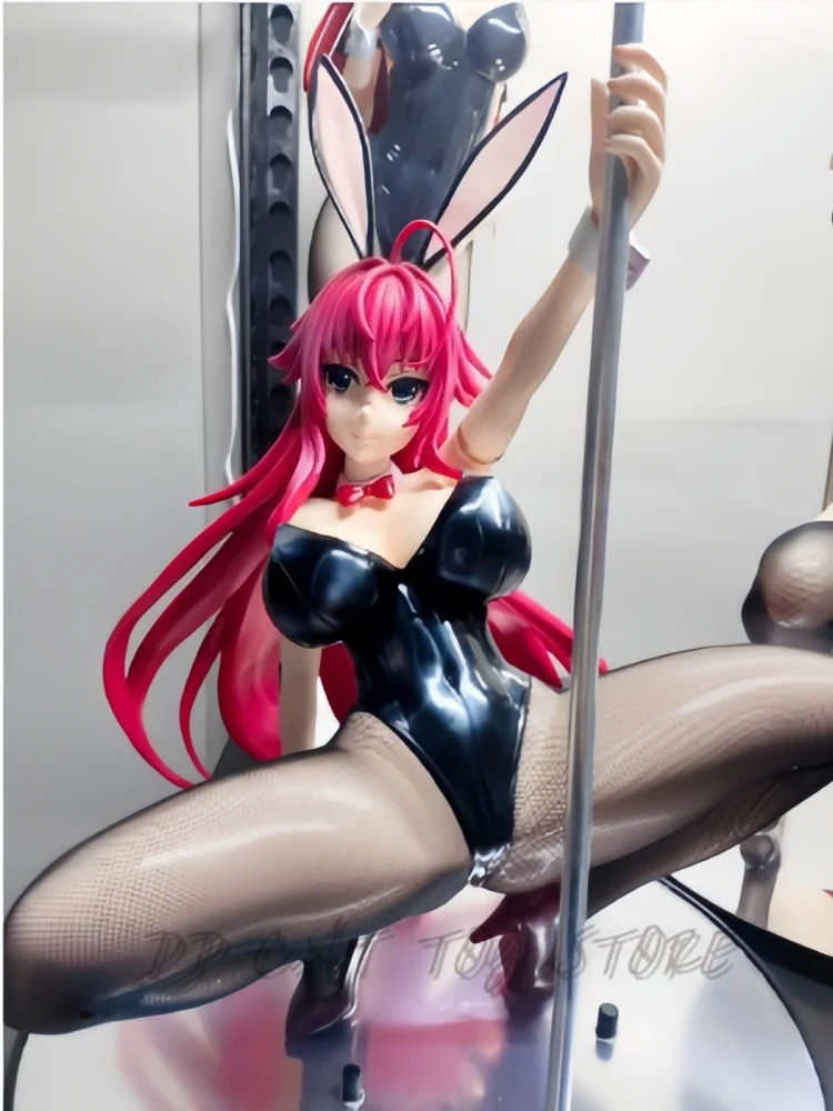 41cm Anime High School Action Anime Figure DXD Freeing B-Style Born Rias Gremory Bunny Girl  Pvc Model Doll Decor Adult Gift