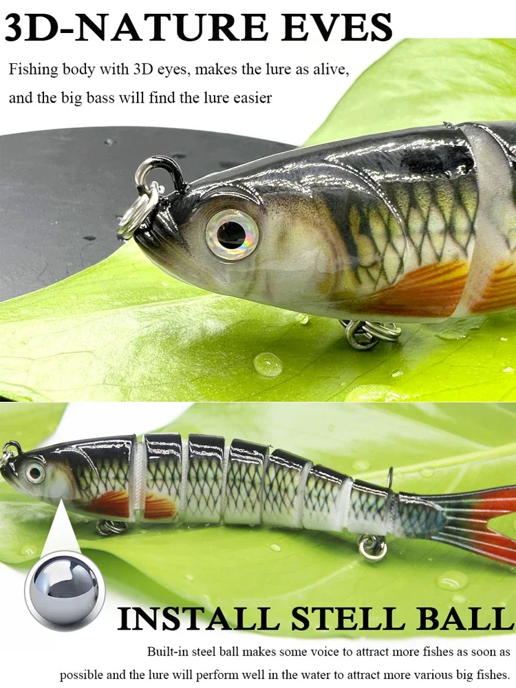 135mm/19g Fishing Lure Jointed Sinking Wobbler For Pike Swimbait Crankbait Trout Bass Fishing Accessories Tackle Bait pesca