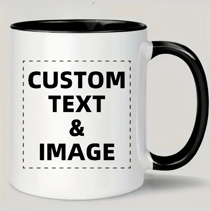 Mug à café personnalisé avec photo et texte - Tasses à thé personnalisées pour la Saint-Valentin, cadeau de Noël