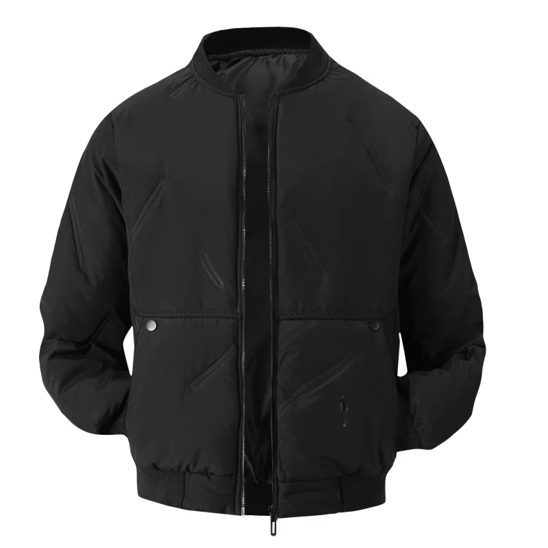 ملابس رجالية خارجية عالية الجودة رياضية ترفيهية مقاومة للرياح ملابس قطنية سميكة دافئة مريحة وعصرية ملابس بيسبول مقاومة للبرد