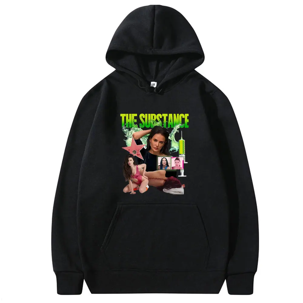 

Horror Movie The Substance Graphic Hoodie Male Classic Oversized Streetwear Men Women Fashion Casual Fleece Cotton Sweatshirt