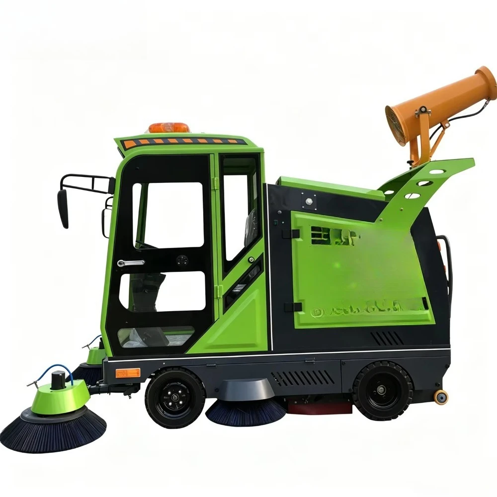 HS2300B New Ride-on Battery High-Power Block Cleaning Broom Sweeper for Road & Street Leaves Collection