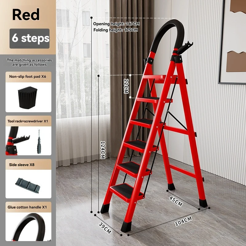 6 steps red