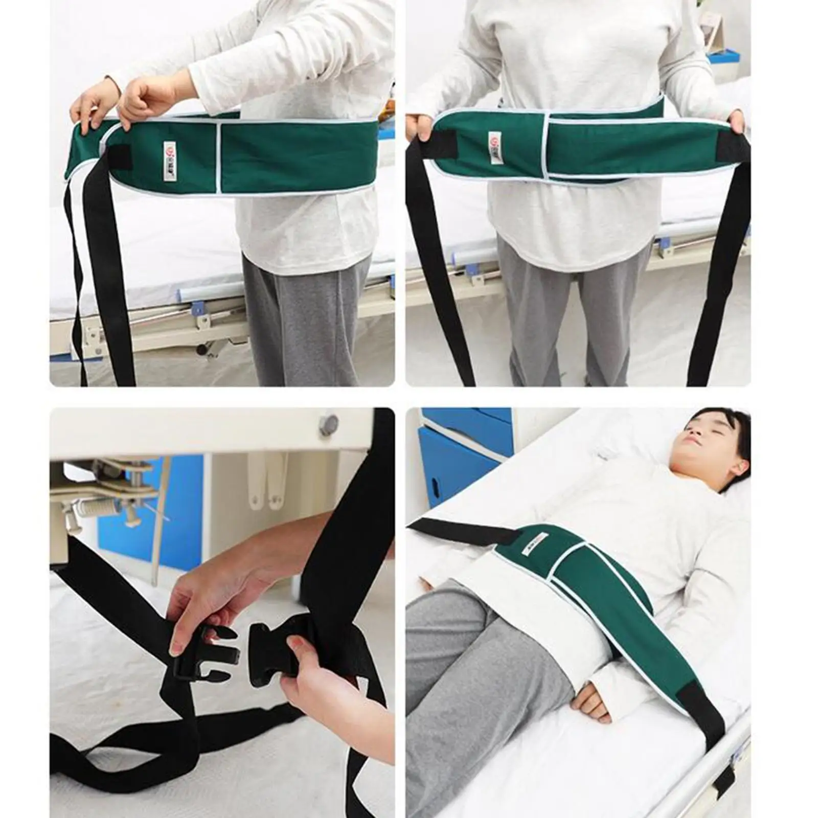 Safety for seat Belt Bed Restraint Strap Adjustable Waist Cushion Limb Holder Fall Prevention for Elderly Psychopath