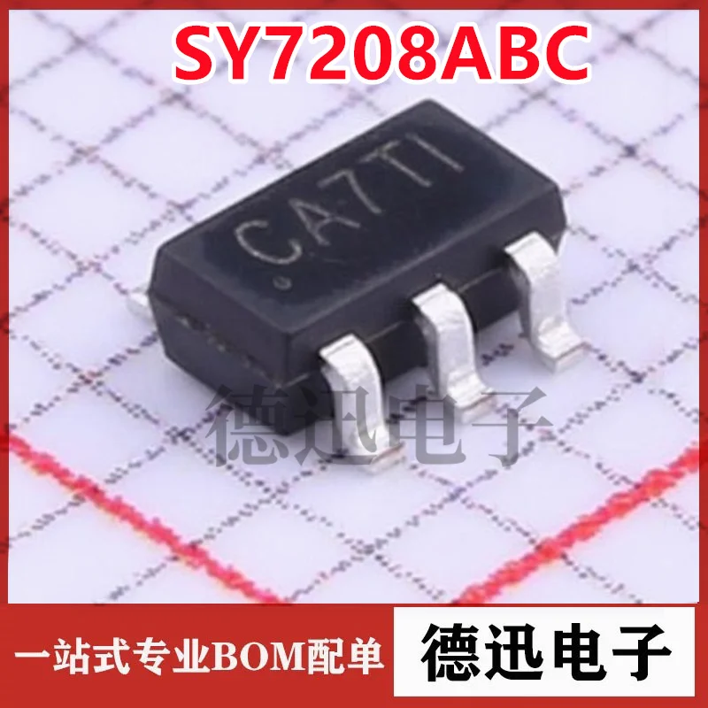 New original SY7208ABC silk screen CA SOT-23-6 DC-DC boost converter regulator chip